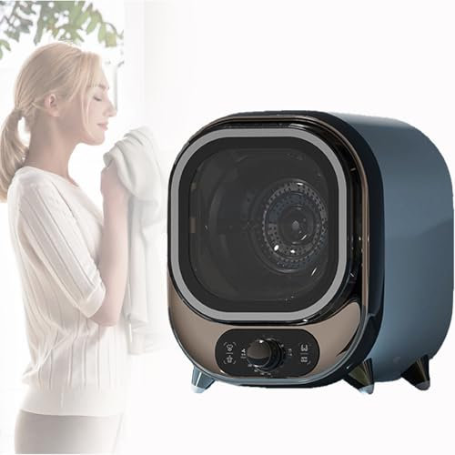 Spdazzleburst Piccola asciugatrice a sfiato, asciugatrice a condensazione Portatile, capacità 0,8 kg, per Uso su bancone o a Parete, compatta, Mini asciugatrice centrifuga,Brown