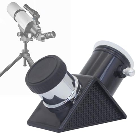 Teleskop diagonal spegel, dielektrisk 90° reflektor, optisk glaslins, lätt teleskop okular, nödvändigt okulartillbehör för astronomi nybörjare och entusiaster