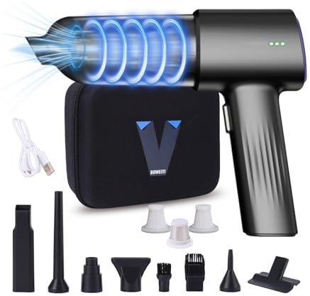 Aspirateur à Main sans Fil，21000PA Mini aspirateur à Main avec Moteur sans Balai, aspirateur avec 2 Niveaux réglables, 6000mAh pour la Voiture, la Maison, Le Bureau, la Cuisine, Les Poils d'animaux.