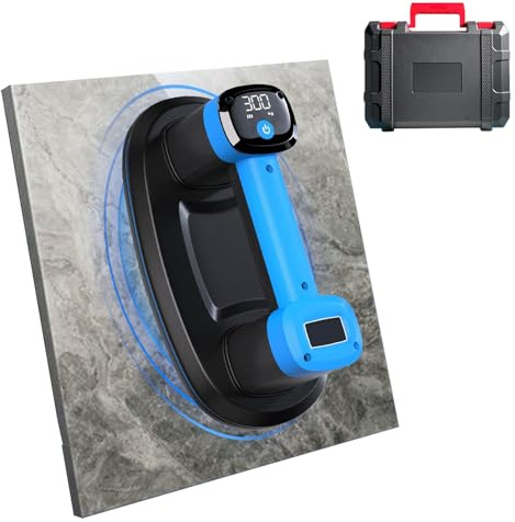 Ventosa a Batteria per Piastrelle, 25cm Ventose per Piastrelle, Ventosa Vetro con Doppi Motori, Ventosa per Piastrelle con Manometro, Ventose per Vetro per Piastrelle, Vetri, Parabrezza, Mobili