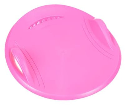 Perfeclan Schneeschlitten Downhill Heavy Duty Gras Sand Schiebeschlitten, Rodelschlitten Rodelschlitten für Outdoor Sports Jungen Mädchen Erwachsene, Pink S
