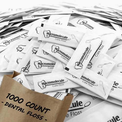 1000 palillos de hilo dental envueltos individualmente, palitos de hilo dental sin sabor a granel para el cuidado bucal diario, higiénicos y convenientes para reposición de hoteles, restaurantes