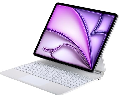 Seagtigau Magic Keyboard Case for iPad Air 13 (M4/M3/M2, 2026/2025/2024) & iPad Pro 12.9 inch (3rd, 4th, 5th, 6th Generation), Magnetic Keyboard Folio with Trackpad, Backlit, Cotton