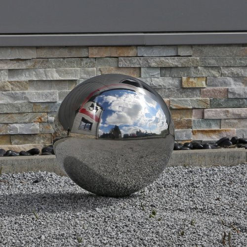 CLGarden 30cm Kugel aus Edelstahl Edelstahlkugel poliert 30 V2A Stahl Gartendekokugel Schwimmkugel