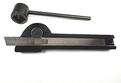 Lathe Parting Tool Holder + HSS Bit 1/16 x 5/16 x 3.1/2