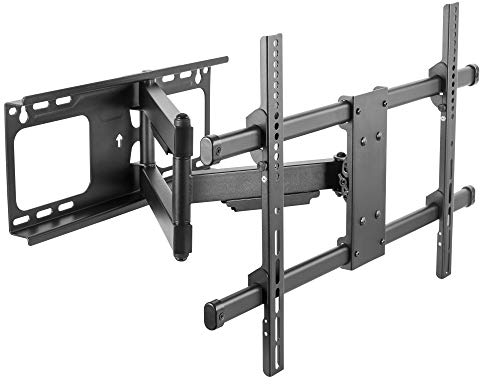 RICOO Supporto TV parete S4764 Girevole Inclinabile Televisore 37-65 (94-165 cm) Staffa universale Televisione LED/Curvo VESA 300 x 200-600 x 400