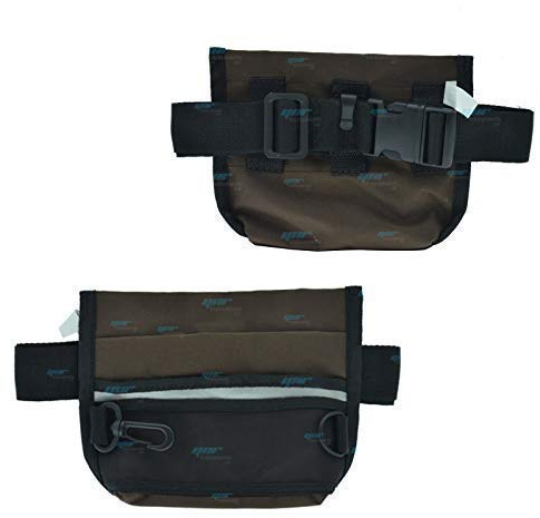 YNR Animal de Compagnie Friandise Pochette Chat Chien Entraînement Snack Sac Rangement Support Distributeur Casse-Croûte Jouets Boules Ceinture Réglable - Marron
