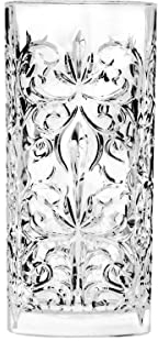 RCR Cristalleria Italiana S.p.a. Línea Tatuaje | Vasos de Agua y Cóctel de Cristal Modernos Set de 6 Vasos de Cristal de 37 Cl