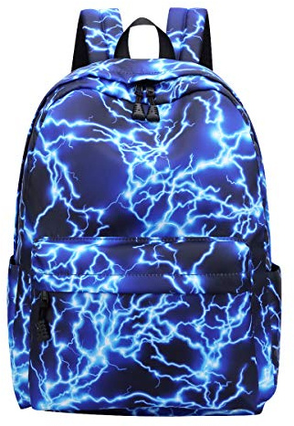 Sac a Dos Scolaire College, Ecole Lycee, Pour Ado Fille Garcon Femme Cartables Sac a Dos Grand Loisir Voyage Ville Collégienne Lycéenne Bleu