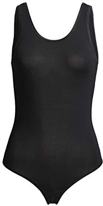 con-ta conta Stringbody Modal, bequemer Einteiler mit String und tiefem Rückenausschnitt, aus weichem Modal, Damenunterwäsche, schwarz | Gr.: 40/M