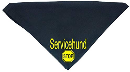 Hundehalstuch Servicehund Stop Assistenzhund in Wunschfarben