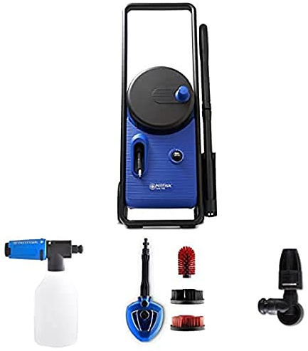 Nettoyeur Haute Pression Nilfisk Core 140 bars avec Régulateur de Puissance pour la Maison, le Jardin et la Voiture avec le pack nettoyage Auto