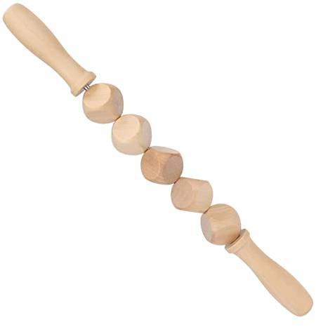 Holztherapie Massagegerät, Anti Cellulite Faszien Massagerolle für Lymphdrainage und Weichgewebetherapie Holz RüCken MassagegeräT Massageroller Geeignet FüR Nacken Beine RüCken KöRper