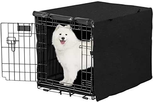 X-ZONE PET Abdeckung für Hundekäfige mit Doppeltür – Polyester-Abdeckung für Hundehütten (passend für 61 cm / 76 cm / 91 cm / 91 cm / 42 cm Drahtkäfig)