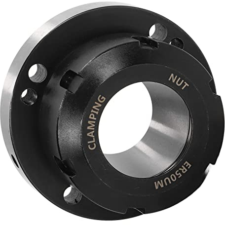 Collet Chuck, ER50 100mm Diameter 7 Holes Carbon Steel Mill Collet Chuck Lathe Tool for CNC Milling Engraving Machine