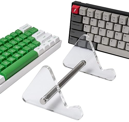 BBTISG 1 Ebenen Acryl Tastaturständer, Transparenter Mechanischer Tastaturhalter Geneigter Tastaturständer für Computerspiele und Tippen für Tastaturen für Büro und Zuhause