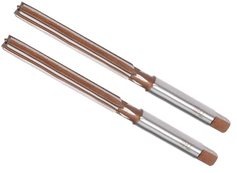 CoCud Escariador Manual, Diámetro de Corte de 7 mm, 6 Flautas H8, Acero Aleado, Vástago Recto, Barrena de Escariado para Aluminio, Hierro, Cobre, Plástico, Madera, 2 Piezas