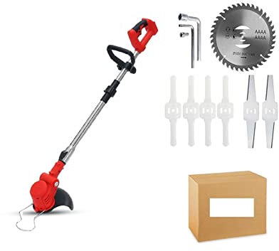 Tosaerba Elettrico, 2500W 20000RPM Tosaerba Elettrico Pieghevole Tagliaerba Regolabile Potatura del Giardino Taglio Utensili Elettrici per Batteria 18 V (Color : Without Battery, Size : W)
