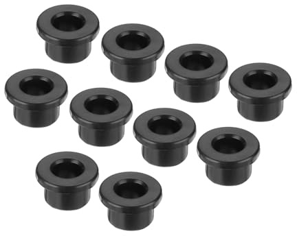 sourcing map 10Pcs T Shape Rubber Grommet Mount Dia 16.5mm ID 10mm H 13mm Black Seal Protection Cable Grommets Flexible for Cable Pipe