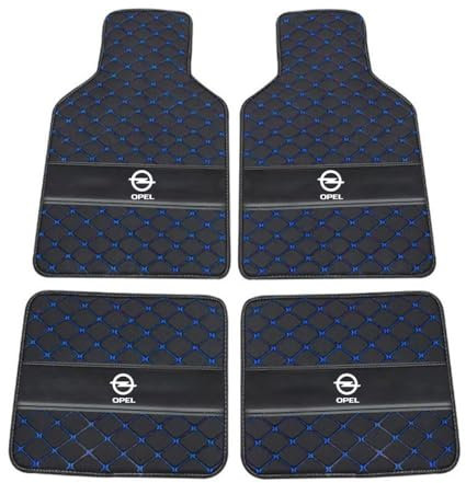 Custom Auto FußMatten,für Opel Astra h j k g Vectra b c Zafira b Corsa c d Mokka vivar PU Leder Auto Fußmatten Automatten Allwetter Leder Vorne Hinten Automatten Auto Matte Car Mats,D