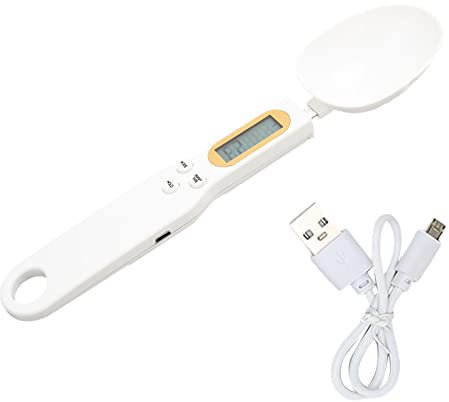Balance à Cuillère Numérique, Cuillère à Mesurer Numérique, Balance à café Alimentaire pour Cuisine, Balance Alimentaire électronique Rechargeable Multifonction Haute Précision