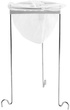 Jelly Bag for Jam Making - Jelly Strainer Stand with Bag | Reusable Jelly Strainer Sieve Stand Kit | Filtering Tool with 3 Hook Legs for Straining Juice, Broth, Yogurt, and Homemade Vinegar