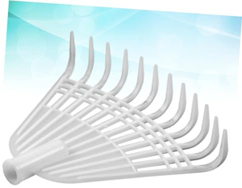 NULYLU Gartenrechen Kunststoff Mit Dichten Zähnen Ohne Griff Für Gartenpflege Entfernen Von Laub Und Schmutz Im Freien