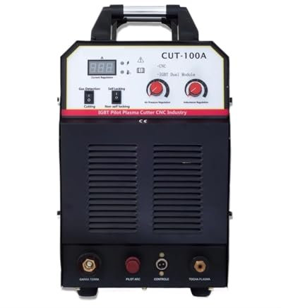 ZQJYMXY Saldatrice al Plasma Industriale ad Arco Metallico, taglierina al Plasma da 100 A, Taglio CNC da 30 mm, 380±15%, Ampio Display Digitale a LED