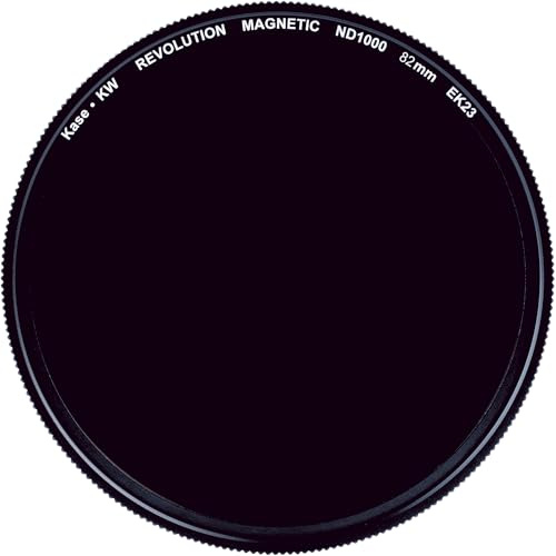 Kase KW Revolution Plus Magnetic Shockproof ND1000 10 Stop Neutral Density Filter Low Reflection Optical Glass (82mm)
