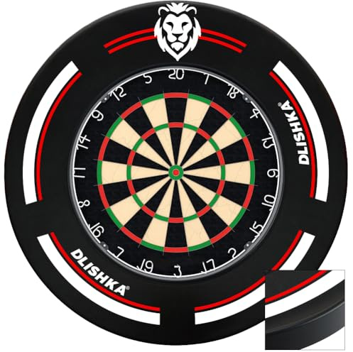 Dlishka darttavla dart tillbehör dart surround Eva, darttavla skyddsring för missade örkar, enkel montering för hem och utomhus, darttavlan surroundring.