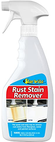 STAR BRITE Rust & Corrosion Stain Remover - Fast-Acting Spray for Fiberglass, Vinyl, Fabric, Metal & Painted Surfaces - Also Removes Sprinkler Stains 22 OZ (089222P)