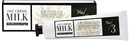 Archipelago Botanicals Oat Milk Hand Crème, Rich and Lightly Scented Hand Lotion for Dry Skin, Cuticles and Rough Spots, Premium Plant Extracts (3.2 oz)