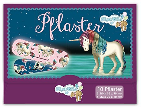 Lutz Mauder 10 Kinderpflaster * Einhorn LUNABELLE 14610 // Pflaster Pflasterbriefchen Unicorn