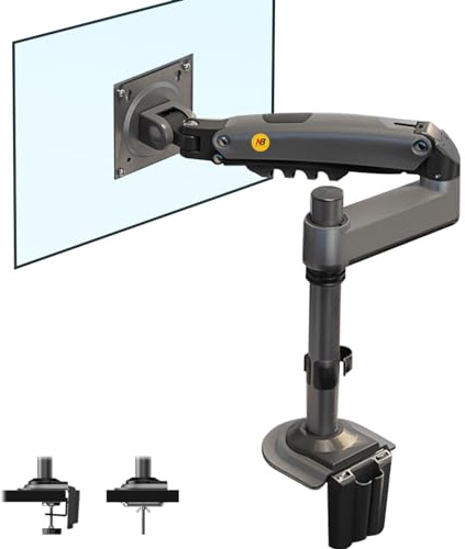 NB North Bayou Monitor Stand for 17 to 32 Inch Screens, Monitor Arm Load Max 9 kg VESA 75 & 100 mm H100