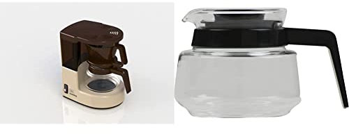 Melitta 1015-03 Aromaboy Filter-Kaffeemaschine, Beige/Braun & Aromaboy Glaskanne, schwarz