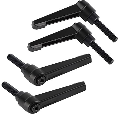 efuturetime® 4PCS Poignées de Serrage Réglables M8, Poignée de Levier de Serrage Rapide en Acier avec 32mm Goujon