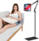 ASWINN Soporte de pie para tableta, ajustable, universal, giratorio de 360 grados, soporte de metal para iPad/iPhoneX/iPad Pro u otros dispositivos de 4,5 a 12,9 pulgadas (negro)