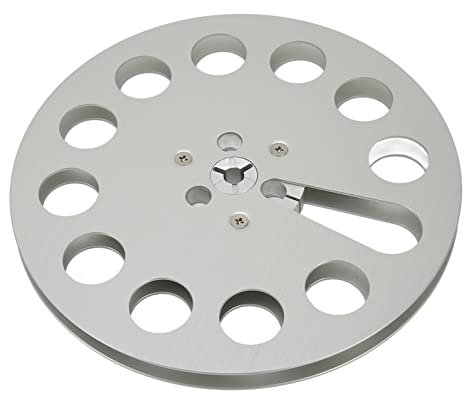 Carrete de Cinta Vacío de 7 1/4, Cinta de Audio de Carrete Abierto Nab de Aleación de Aluminio de 11 Orificios, Cinta de Carrete Vacío de Carrete a Carrete con bajo Nivel de