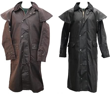 ROCKALL Hunter-Outdoor Aussie Duster Long Unisex Country Wax Coat
