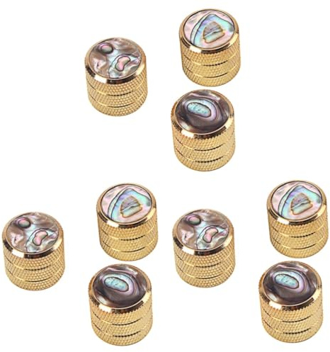 Toyvian 9stücke Goldene Abalone Control Knöpfe Gitarre Und Bass Volumen Einstellknöpfe Installieren Langlebig Und Praktisch