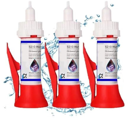 Powerful Solder Multi-Material Repair Adhesive, 5210 Met Oil Based Glue,Strong Glue for Metal and Plastic, Ailsion All Purpose Glue,Glue for Metal, 5210 Glue for Wood, Furniture, Shoes, Cups (3PC)