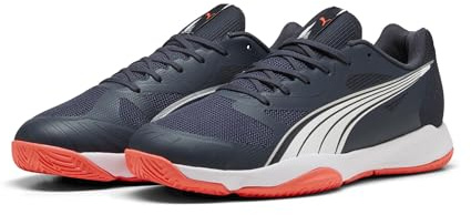 PUMA Mixte Eliminate Turbo Chaussure de Terrain intérieur, Parisian Night White-Glowing Red, 48 EU