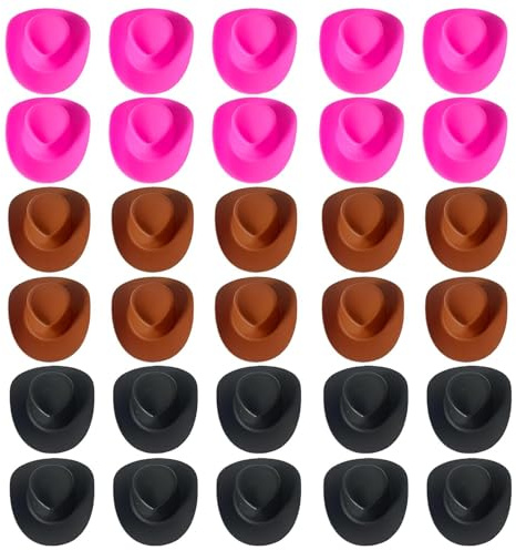 DHSBGWSX 30 cappelli da cowboy, cappelli decorativi per bambole, cappelli jazz, regali e travestimenti