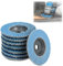 PRZRAO 8 Pièces Disque Meuleuse 76 mm x 10 mm Grain 40/60/80/120 Kit de Mélange Ponçage Efficace Disques Abrasifs Disques à Lamelles Disque Dentelé 76 mm pour Meuleuse D'angle