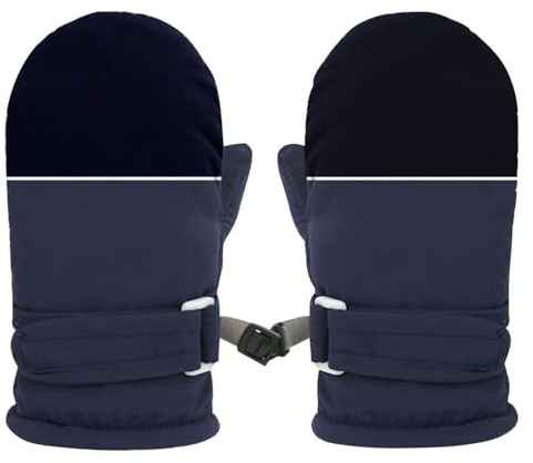 Hotfiary Moufles d'hiver pour Enfants Gants De Ski Chauds Et épais, Doublés en Polaire, Imperméables à La Neige Moufles pour Bébés pour Les Enfants en Bas âge, Garçons Et Filles