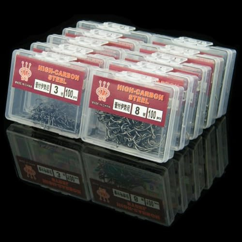 Lot de 100 hameçons triples en acier au carbone solide pour pêcheurs (11#)