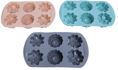 ZJchao Teglia per Muffin in Silicone, Rivestimento Antiaderente Resistente Al Calore, Pirofile per Torte Facili da Pulire, Adatta per Forni, Microonde, Lavastoviglie, Teglia per