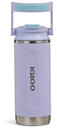 IGLOO Tumbler 16 Borraccia Termica in Acciaio 450 ml – Bottiglia a prova di perdite per sport & outdoor – Doppia parete mantiene caldo o freddo – Tumbler resistente per ogni giorno