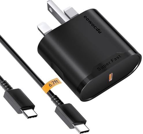 for Samsung 25W Super Fast Charger, USB C Charger Adapter with 1.8M USB-C Cable, Compatible with Galaxy S24/S23/Ultra/S22/S21/Note 20/A54/A53/A14 | Type C Fast Charging Plug for Android Phones UK Plug