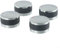 LUCKCDUO Drehknopf für Grillherd, Gasherd, 4 Stück, runde Grill-Kontrollknöpfe, Ersatz passend für Gasgrills (50 mm)